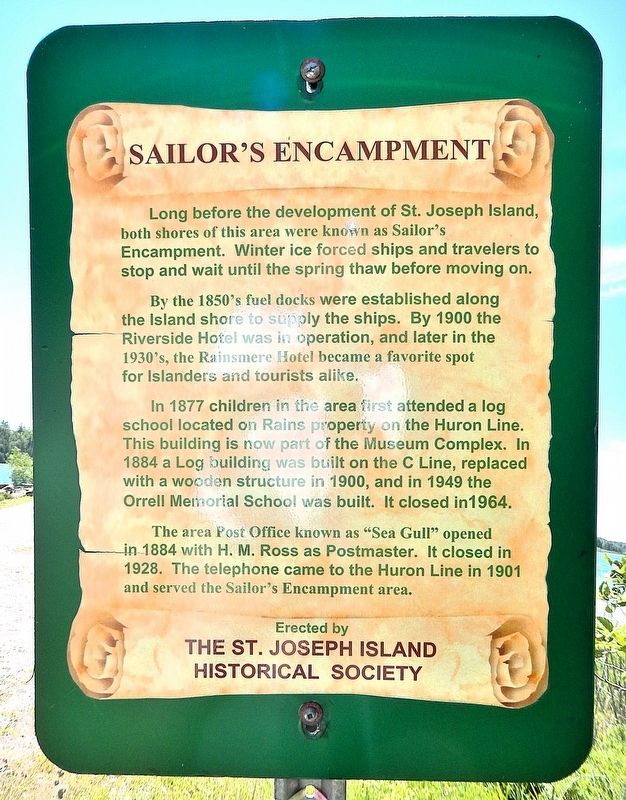 Sailor's Encampment Marker image. Click for full size.