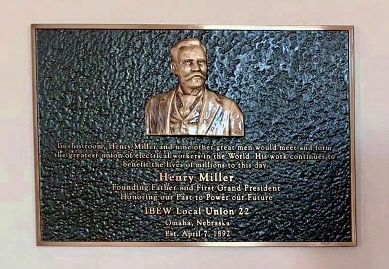 IBEW Plaque Inside Museum image. Click for full size.