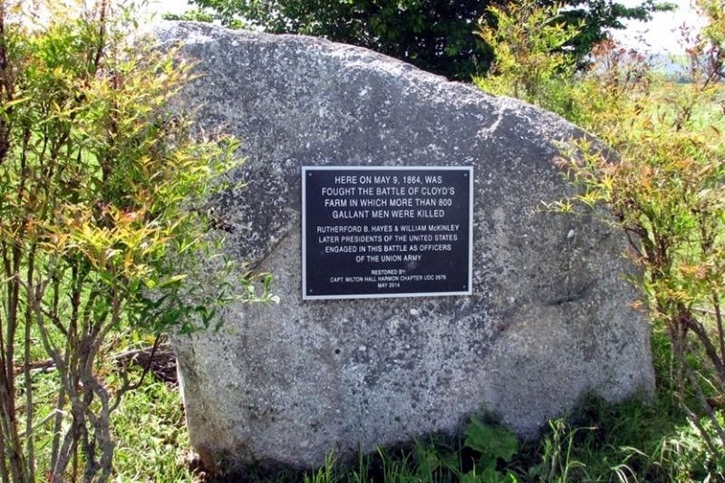 The missing Battle of Cloyd's Mountain plaque. Click for full size. The missing Battle of Cloyd's Mountain plaque image. Click for full size.