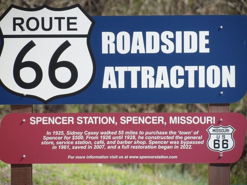 Spencer Station, Spencer, Missouri Marker. Click for full size. Spencer Station, Spencer, Missouri Marker image. Click for full size.