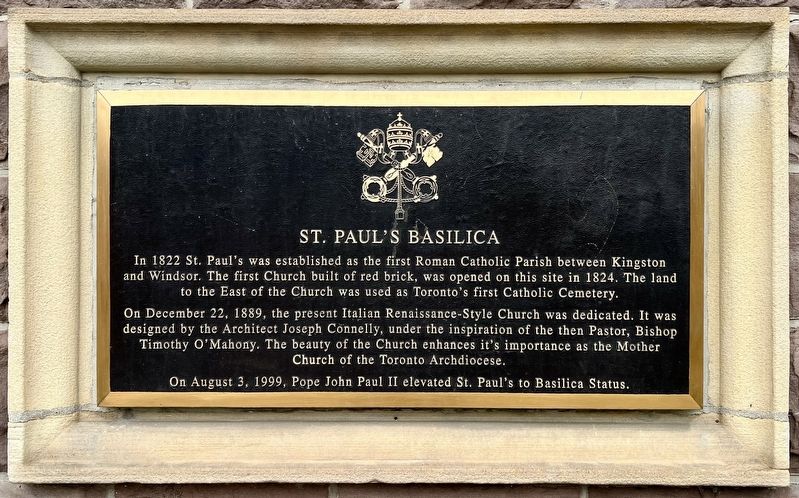 St. Paul’s Basilica Marker. Click for full size. St. Paul’s Basilica Marker image. Click for full size.