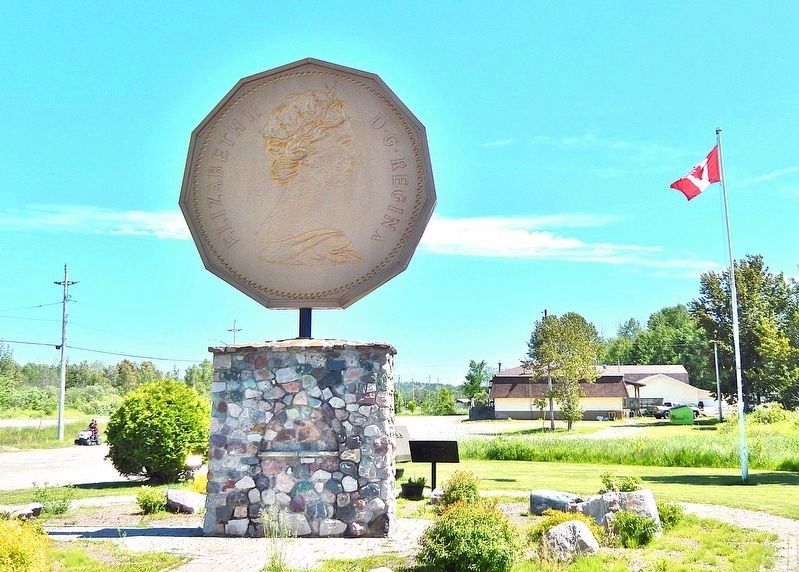 Canada's Loon Dollar Monument (<i>north elevation</i>). Click for full size. Canada's Loon Dollar Monument (<i>north elevation</i>) image. Click for full size.