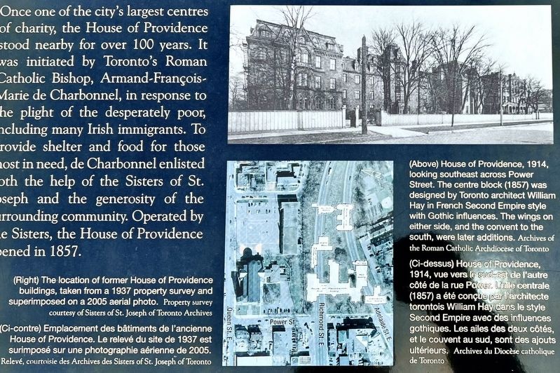 House of Providence marker (left) photos and captions detail image. Click for full size.