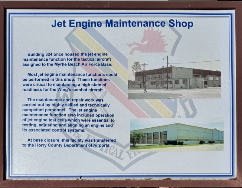 Jet Engine Maintenance Shop Marker. Click for full size. Jet Engine Maintenance Shop Marker image. Click for full size.