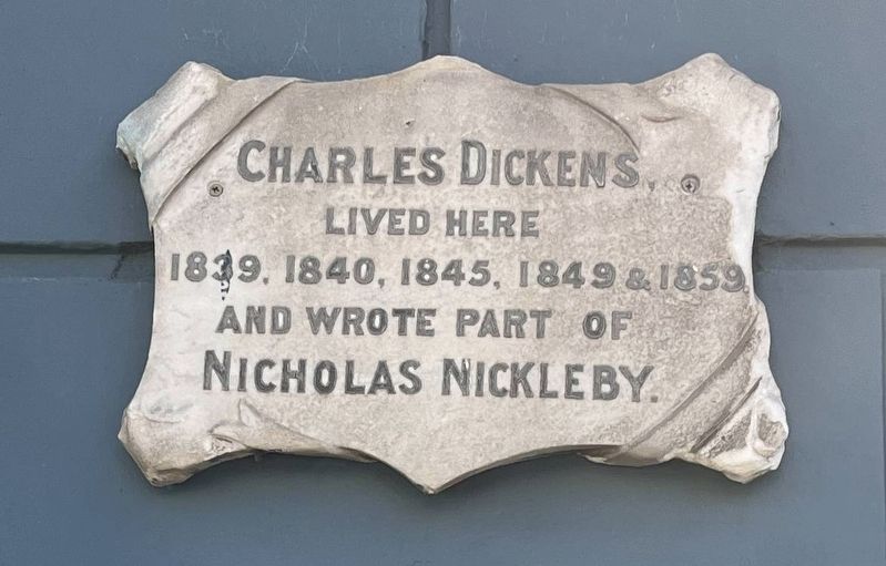 Charles Dickens Marker. Click for full size. Charles Dickens Marker image. Click for full size.