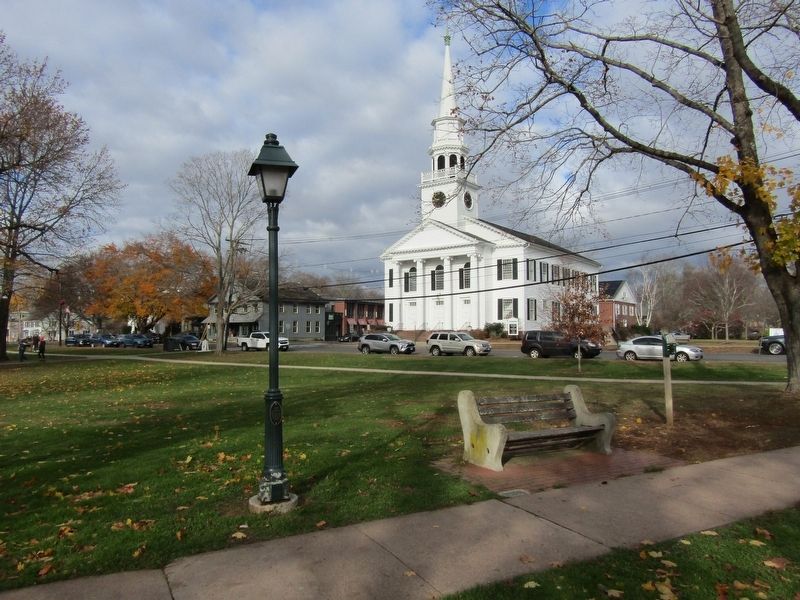 Fire Wells on the Guilford Green Marker. Click for full size. Fire Wells on the Guilford Green Marker image. Click for full size.