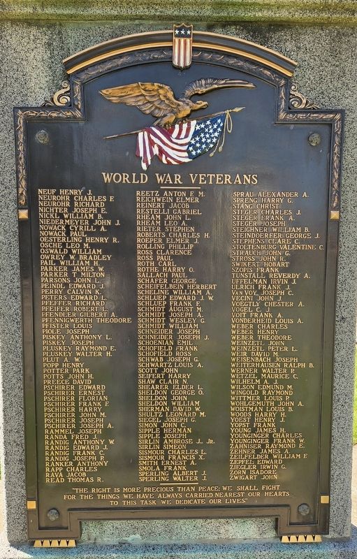 Millvale Great War Memorial. Click for full size. Millvale Great War Memorial image. Click for full size.