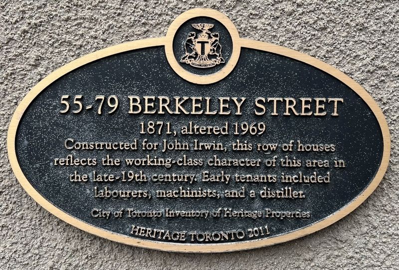 55-79 Berkeley Street Marker image. Click for full size.