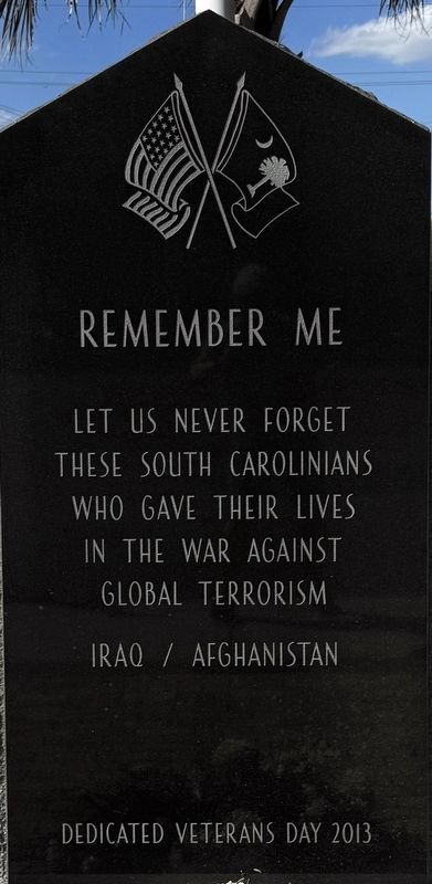 War Against Global Terrorism Memorial (center). Click for full size. War Against Global Terrorism Memorial (center) image. Click for full size.