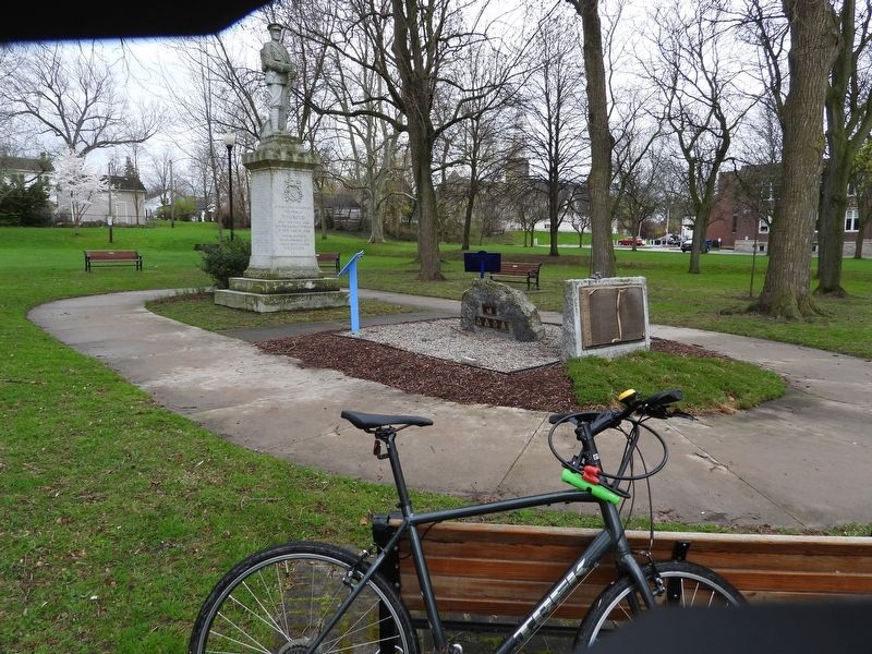City Of Thorold War Memorial 1921 Marker in context image. Click for full size.