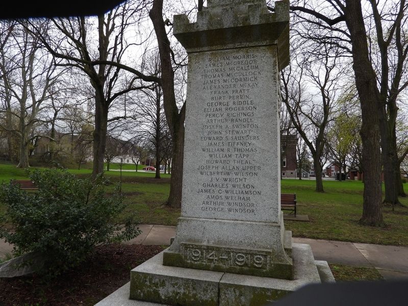 Thorold War Memorial - left image. Click for full size.