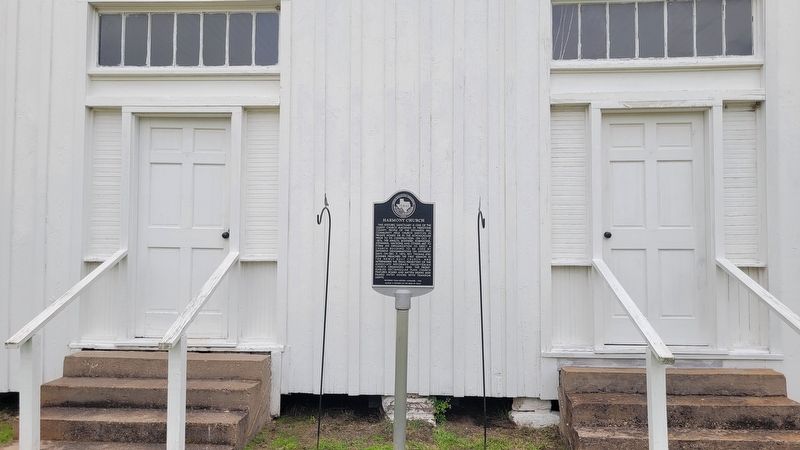 The entrance to the Harmony Church and Marker. Click for full size. The entrance to the Harmony Church and Marker image. Click for full size.