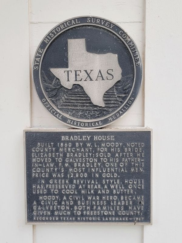 Bradley House Marker image. Click for full size.