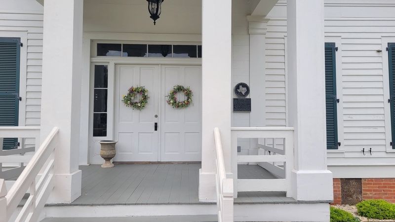 The front porch of the Bradley House and Marker image. Click for full size.