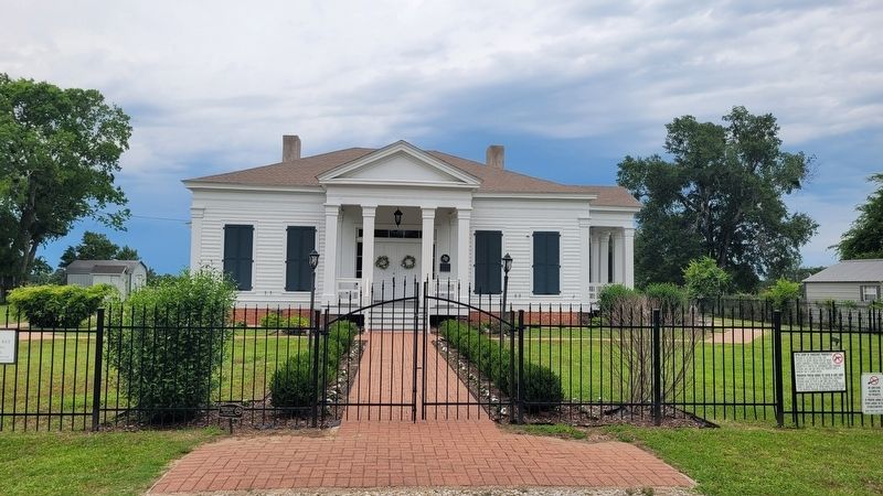 The view of the Bradley House and Marker from the driveway image. Click for full size.