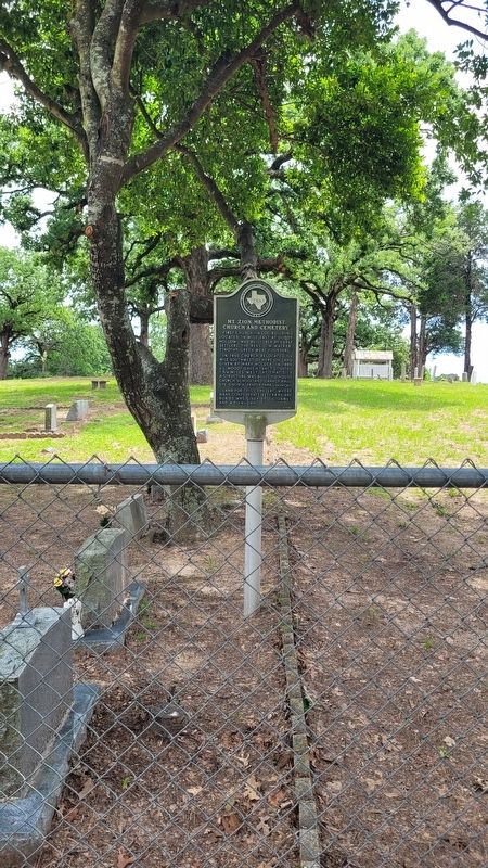 Mt. Zion Methodist Church and Cemetery Marker. Click for full size. Mt. Zion Methodist Church and Cemetery Marker image. Click for full size.