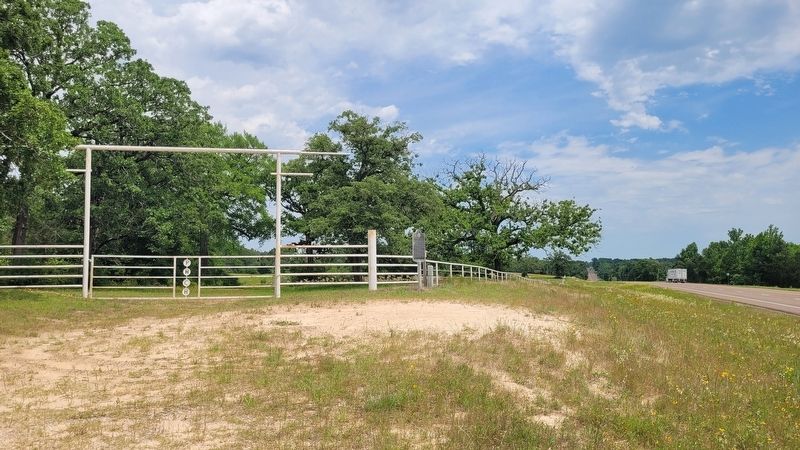 The view of the Daniel Memorial Orphanage Marker along the highway image. Click for full size.