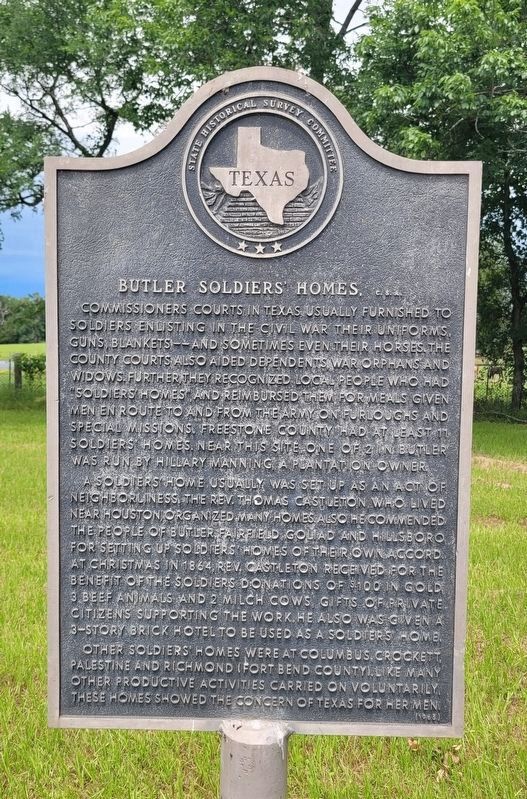 Butler Soldiers' Homes, C.S.A. Marker. Click for full size. Butler Soldiers' Homes, C.S.A. Marker image. Click for full size.