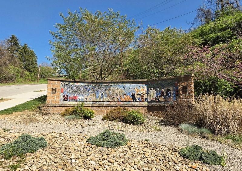 The German Settlers of Spring Hill Mural and Marker image. Click for full size.
