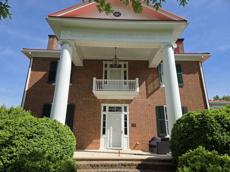Front portico of Glenanna. Marker is to the right of the entrance. Click for full size. Front portico of Glenanna. Marker is to the right of the entrance image. Click for full size.