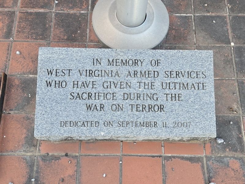 War of Terror Memorial side of marker image. Click for full size.