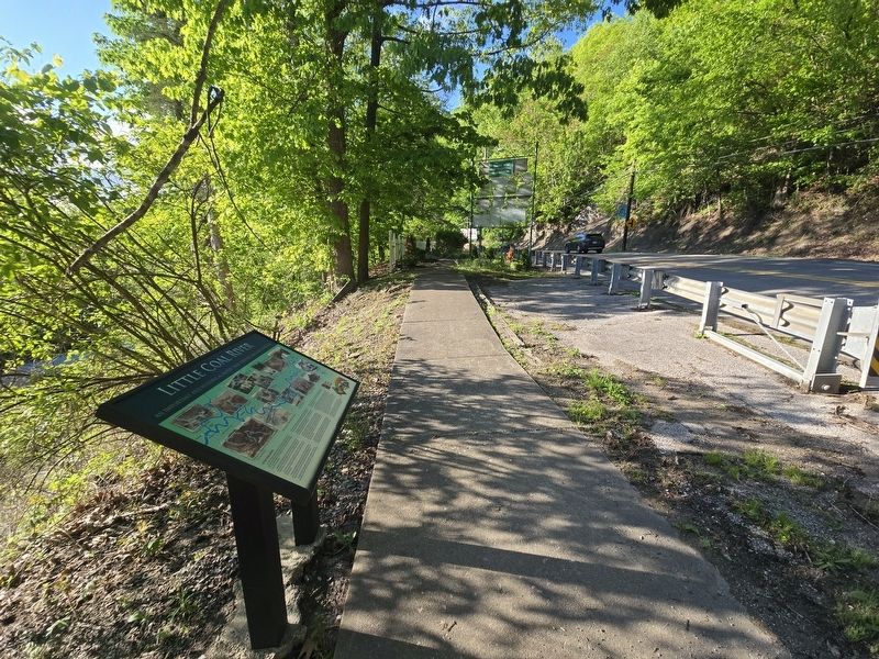 Little Coal River Marker looking north on State Street. Click for full size. Little Coal River Marker looking north on State Street image. Click for full size.