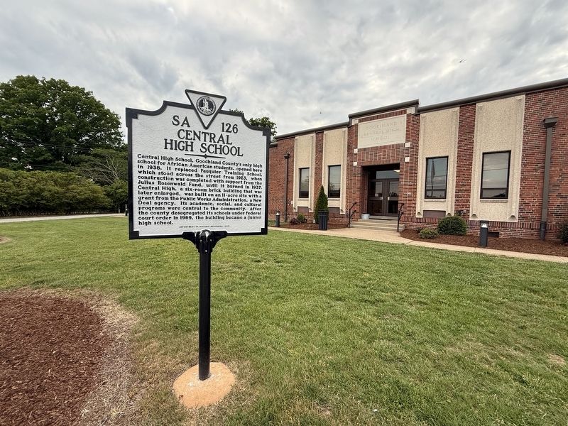 Central High School Marker image. Click for full size.