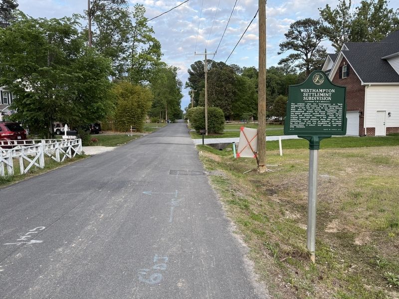 Westhampton Settlement Subdivision Marker image. Click for full size.