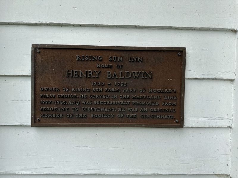 Rising Sun Inn Marker. Click for full size. Rising Sun Inn Marker image. Click for full size.
