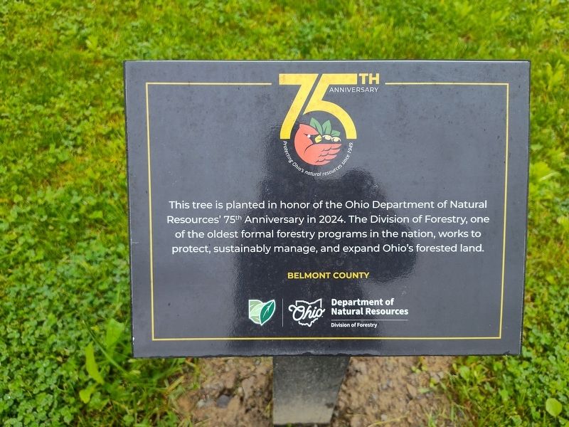 Ohio Department of Natural Resources 75th Anniversary Marker image. Click for full size.