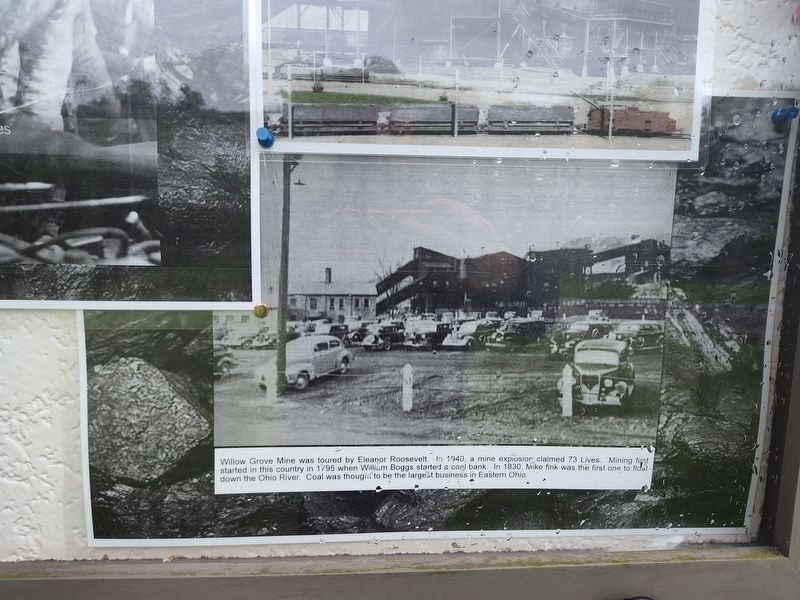Willow Grove Mine was toured by Eleanor Roosevelt Marker image. Click for full size.
