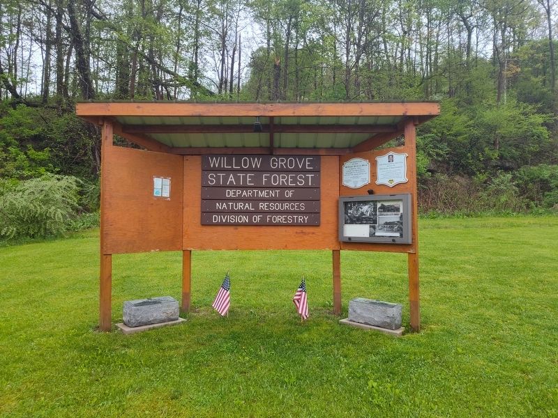 Willow Grove Mine was toured by Eleanor Roosevelt Marker image. Click for full size.