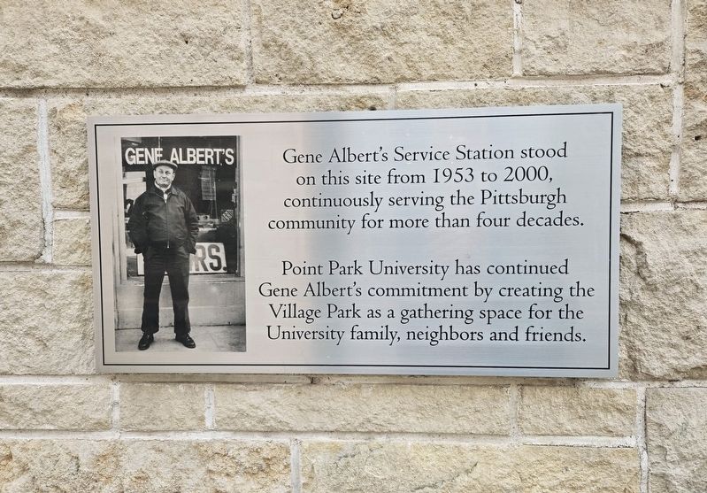 Gene Albert's Service Station Marker image. Click for full size.