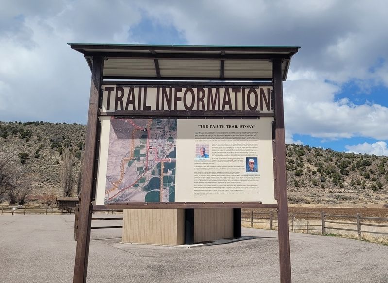 "The Paiute Trail Story" Marker image. Click for full size.