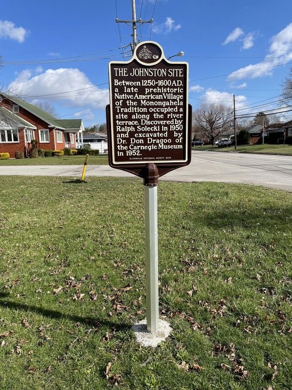 The Johnston Site Marker image. Click for full size.