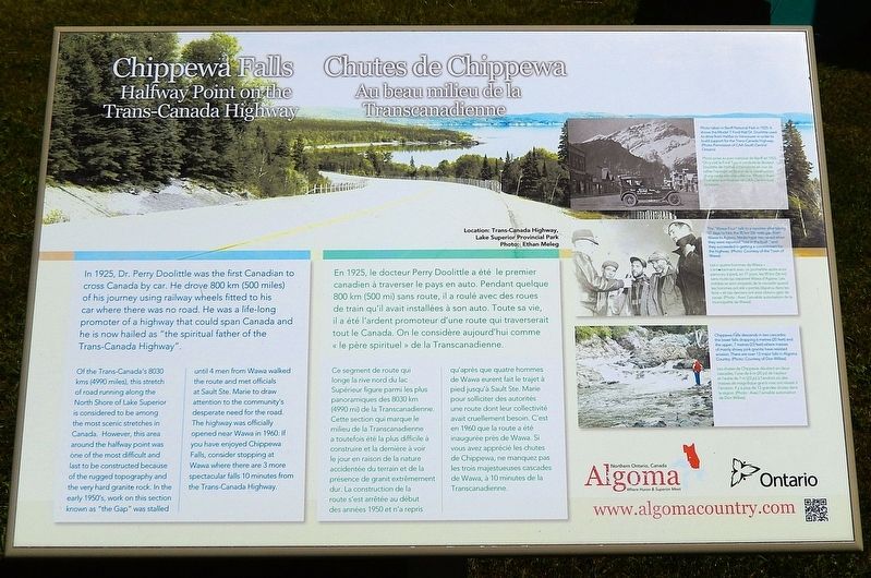 Chippewa Falls / Chutes de Chippewa Marker. Click for full size. Chippewa Falls / Chutes de Chippewa Marker image. Click for full size.