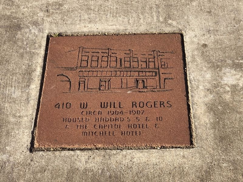 410 W. Will Rogers Marker image. Click for full size.