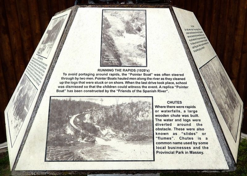 The Lumbering Industry Marker (<i>panel 3 of 6</i>) image. Click for full size.