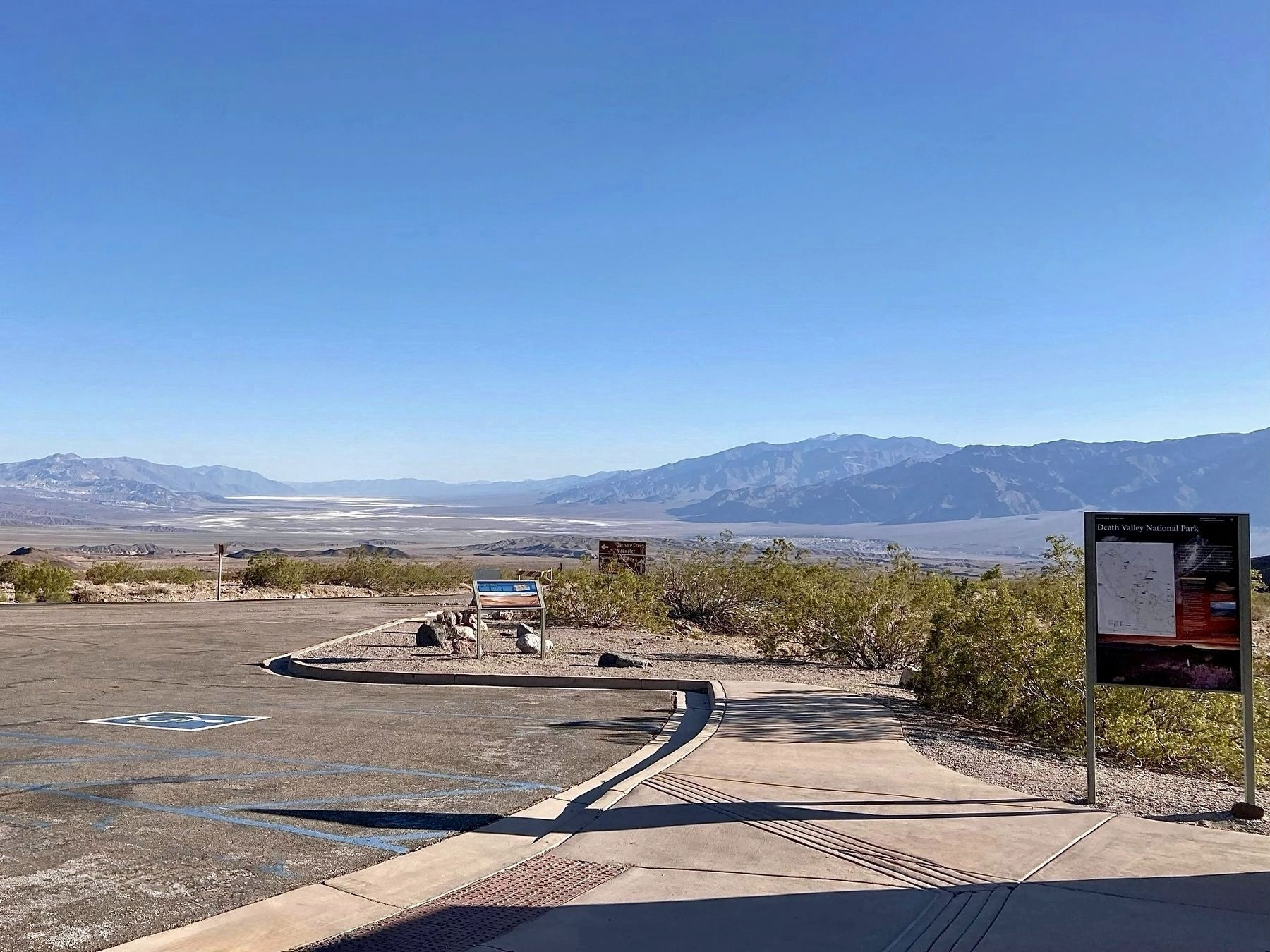 Death Valley and Markers image. Click for full size.