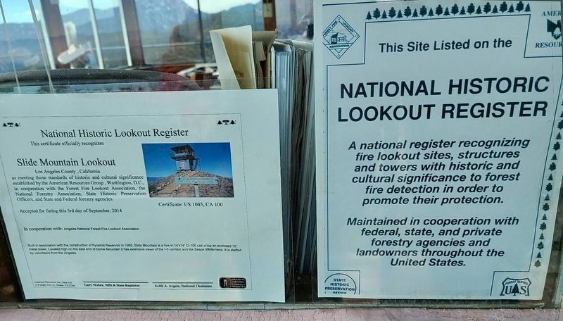 Slide Mountain Lookout Marker image. Click for full size.