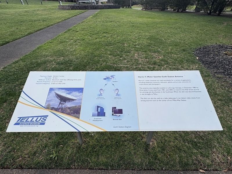 Harris II - Meter Satellite Earth Station Antenna Marker image. Click for full size.