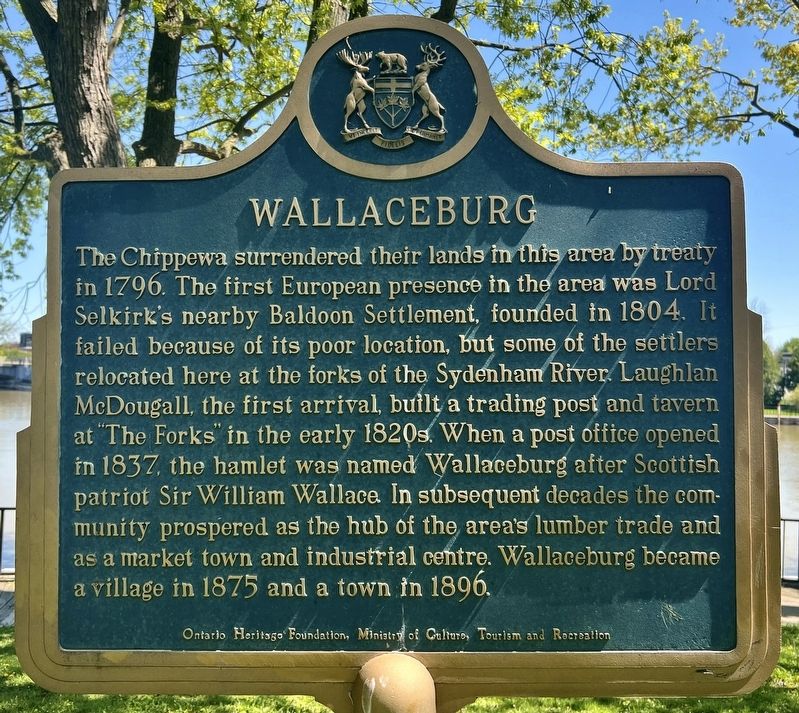Wallaceburg Marker. Click for full size. Wallaceburg Marker image. Click for full size.