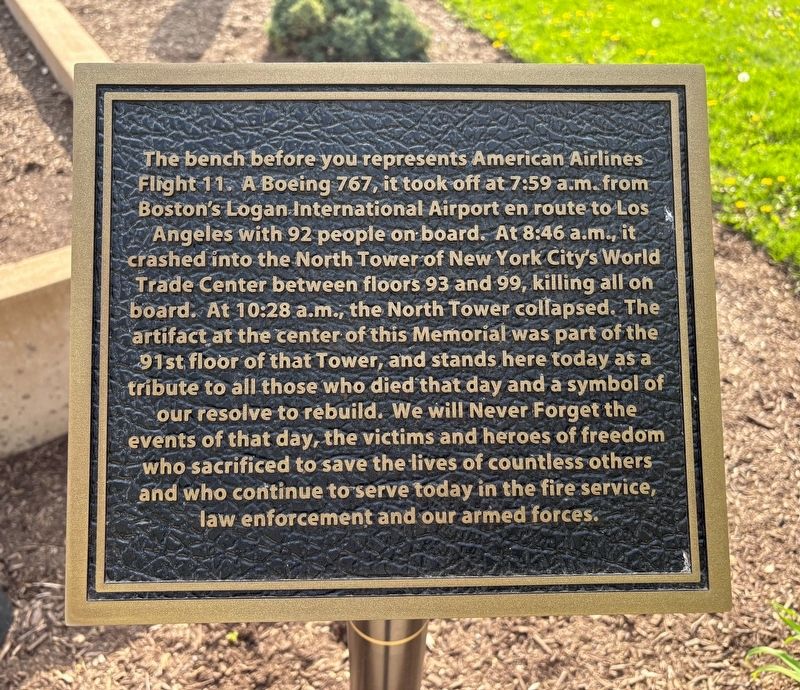 Flight 11 Marker image. Click for full size.