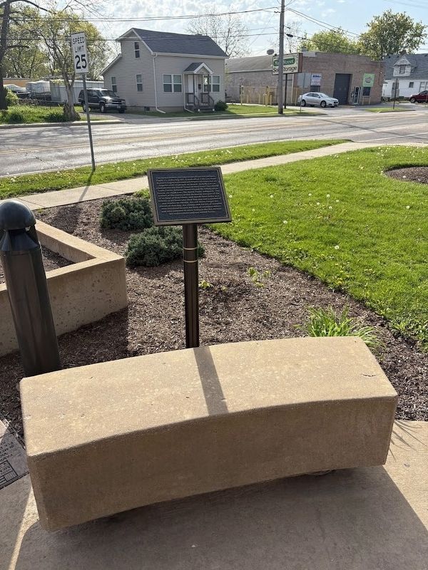 Flight 11 marker and bench image. Click for full size.