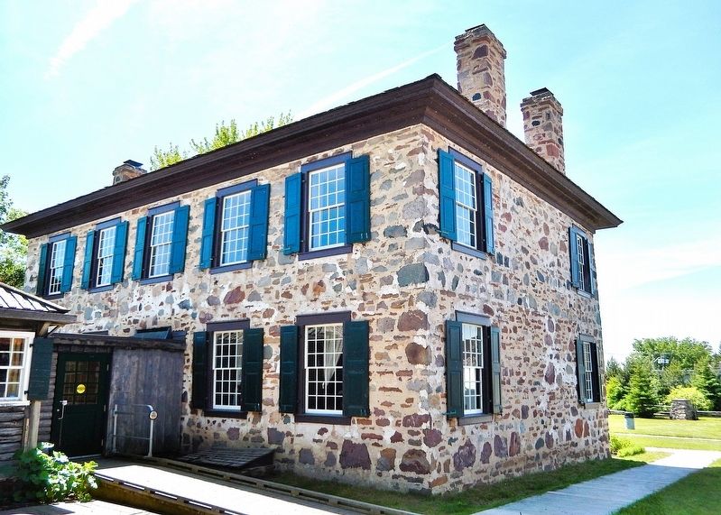 Ermatinger Old Stone House (<i>northwest elevation</i>) image. Click for full size.