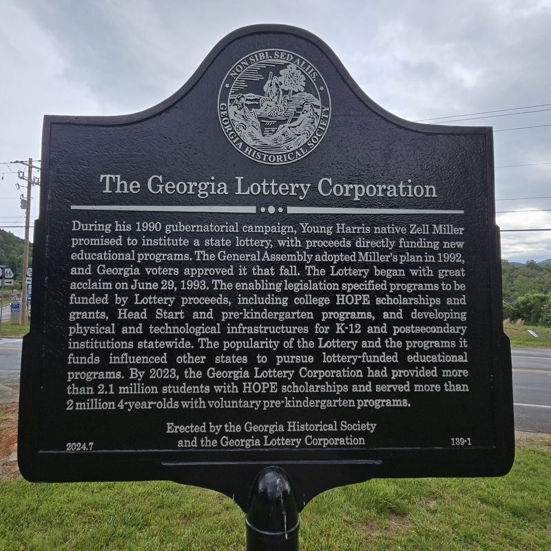 The Georgia Lottery Corporation Marker image. Click for full size.