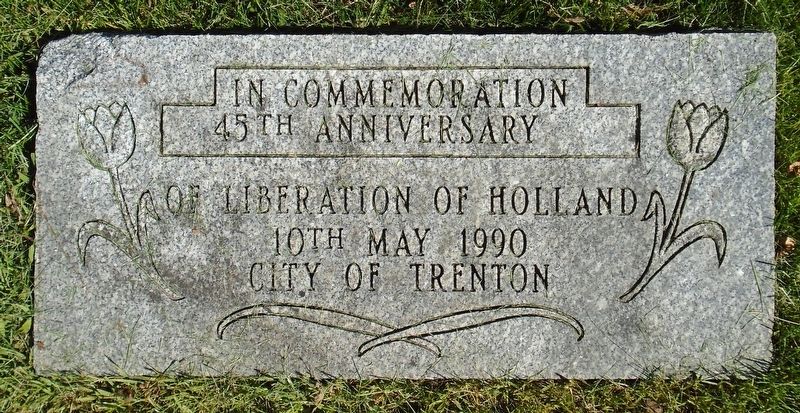 Liberation of Holland 45th Anniversary Marker. Click for full size. Liberation of Holland 45th Anniversary Marker image. Click for full size.