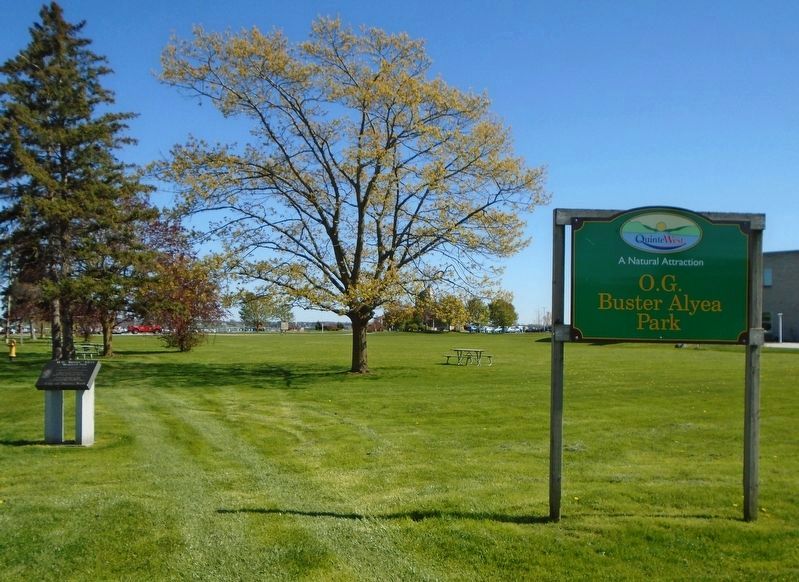 O. G. "Buster" Alyea Memorial Park and Marker image. Click for full size.