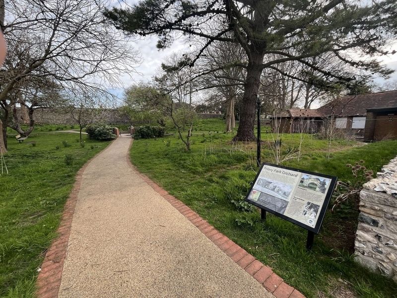 Priory Park Orchard Marker image. Click for full size.