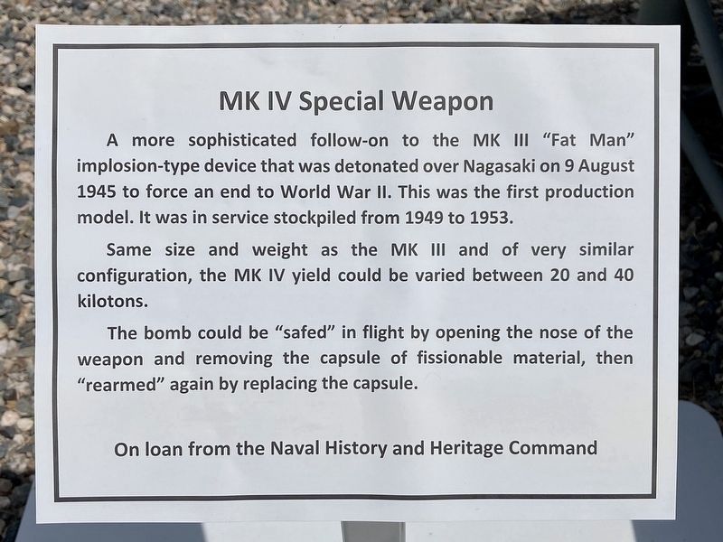 MK IV Special Weapon Marker image. Click for full size.